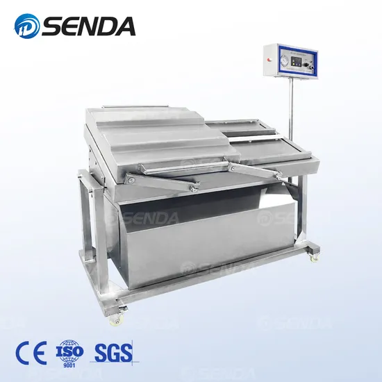 Double Chamber Reclinable Tilt Vacuum Packing Machine for Crab Stick/Sauce /Meat
