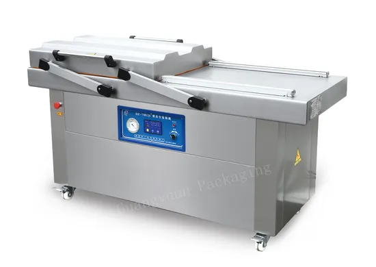 Double Chamber Vacuum Packaging Machine for Food, Grains, Meats, and Aquaculture Products