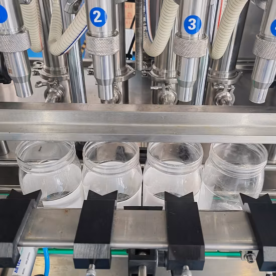 Linear Automatic High Viscosity Bottle Liquid Piston Filling Bottling Machine for Oil, Syrup, Honey, Jam, Sauce, Paste