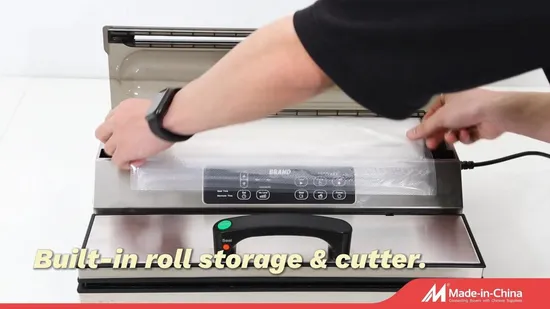Easy Use Food Storage Vacuum Sealer with Bag Roll or Optional Cutter