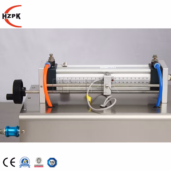 Hzpk Semi Automatic Plastic Bottle Paste Filling Machine in Stock