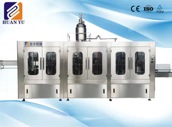 2000 to 20000bph High Speed Automatic 3 in 1 Carbonated Beverage Soda Mineral Water Pure Water Juice Tea Bottling Machine Poduction Line Drink Filling Machine