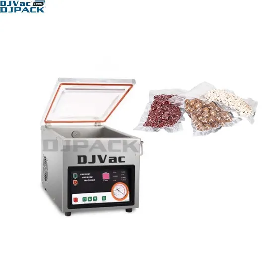 Full Stainless Steel Commercial Semi Automatic Table Top Food Vacuum Packing Machine 